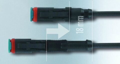 ​​Korte connector vergroot praktisch gebruik