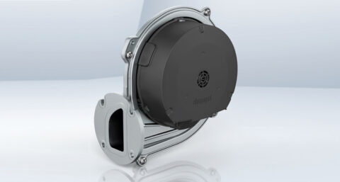 Achterovergebogen schoepen bij ventilator biedt efficiëntie