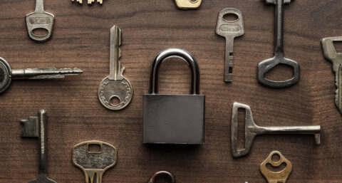 Slim code slot met wisselende getallen