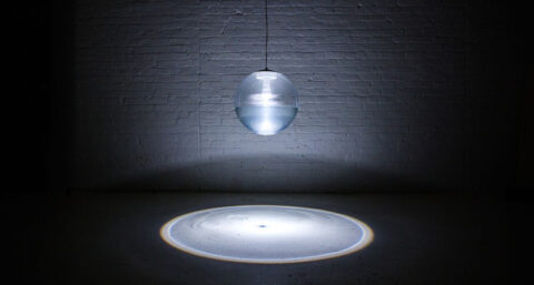 Lamp met water geeft speciale verlichting