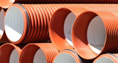 Rioolafvoerleiding met spuit-giet methode