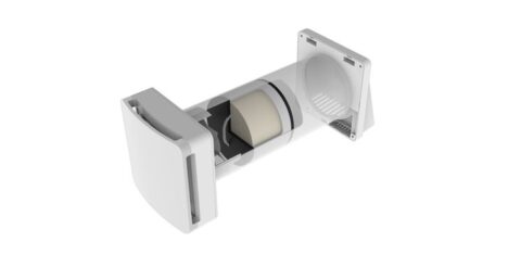 Duurzaam verwarmen met WTW-systeem met geveldoorvoer