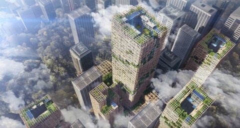 Japan gaat houten wolkenkrabber van 350 meter bouwen