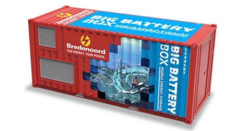 Snel opladen en ontladen met mobiele energieopslag