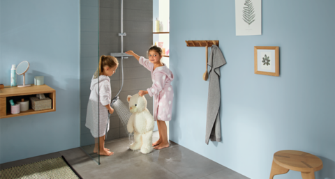 Geen zorgen met kindvriendelijke douchethermostaat