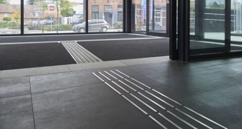 Schoonloopzone voor mensen met een visuele beperking