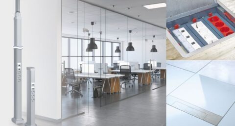 Modulaire energiezuilen en vloerdozen passen bij een omgeving in beweging