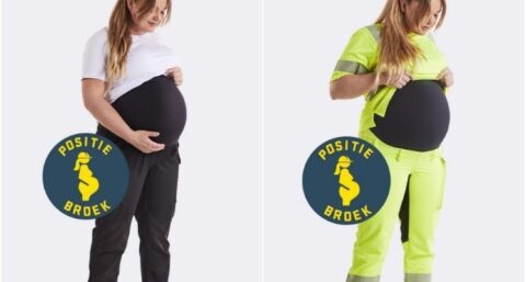 De zwangerschapsbroek voor vrouwen in de bouw en techniek komt eraan