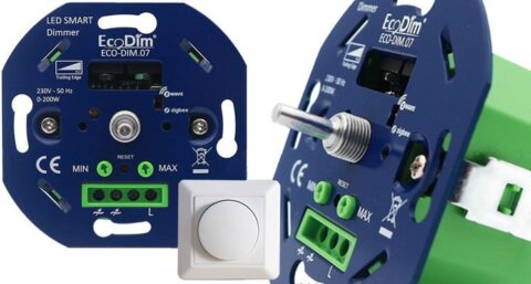 Slimme led-dimmer met vertrouwde druk/draaiknop