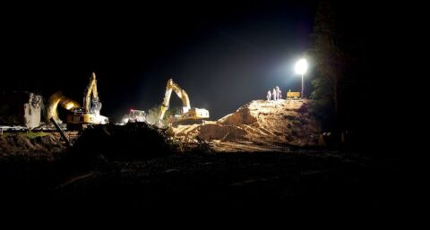 Wintertijd = bouwplaatsverlichting aan