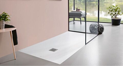 Douchevloer die door één man kan worden aangelegd