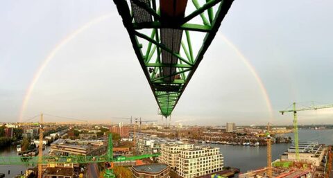 Kraanmachinist @GeurtRoekel deelt zijn uitzicht op social media