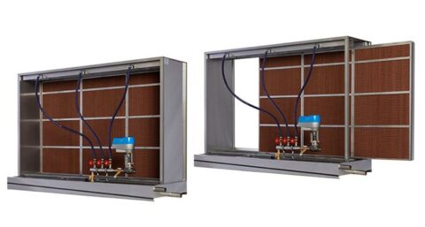 Adiabatische koeling en bevochtiging van HygroTemp