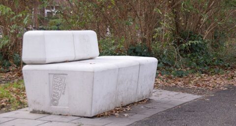 Beton gemaakt van olifantsgras