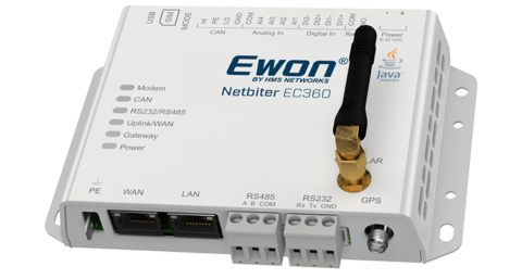 4G Netbiter data gateway voor IIoT platform Argos