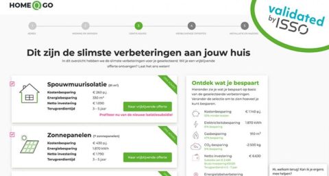 Softwarepakket Energy Advice Service ‘Validated by ISSO’