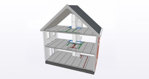 Modulair woningbouwsysteem met complete prefab verdiepingsvloer tackelt tekort aan woningen