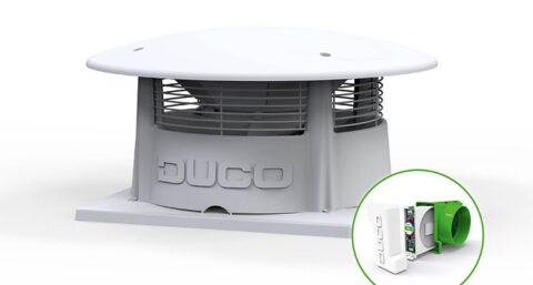 Nieuwe drukgestuurde dakventilator van Duco