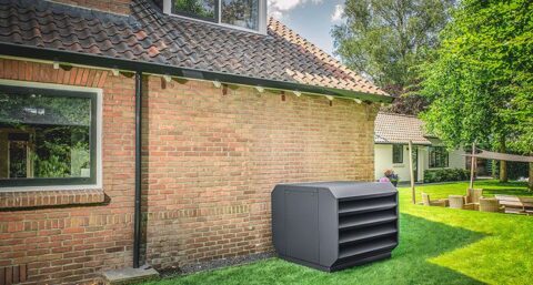 Geluidsreducerende omkasting voor warmtepompen exclusief verkrijgbaar bij Rensa