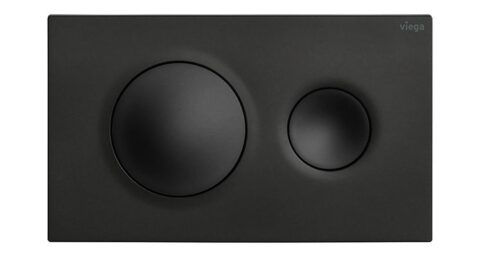 WC-bedieningsplaten van Viega nu ook in trendkleur matzwart