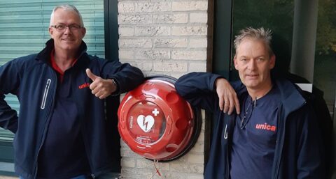 Unica ondersteunt Hartstichting bij installatie AED`s