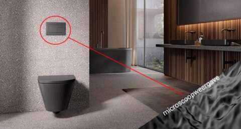 Primeur: fluweelzachte wc-bedieningsplaat van TECE