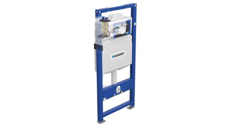 Ruimtebesparende hygiënespoeling als onderdeel van het inbouwreservoir