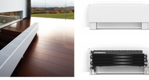 Eerste vrijstaande radiator voor verwarmen en niet-condenserend koelen