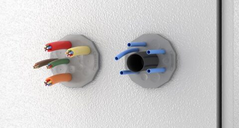 Ronde kabeldoorvoeren voor diametercombinaties tot 22,5 mm