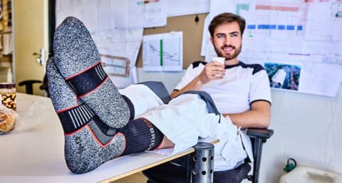 Werksokken met roots in de wandelsport