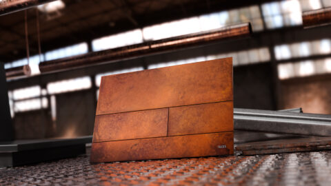 TECE bedieningsplaten van cortenstaal