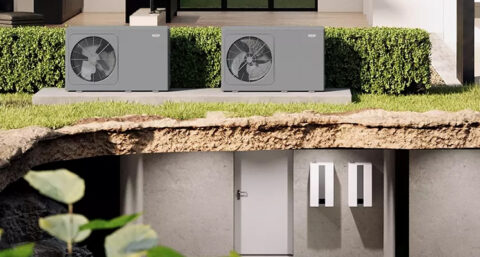 Standaard modulerende verwarming, koeling en warmwatervoorziening