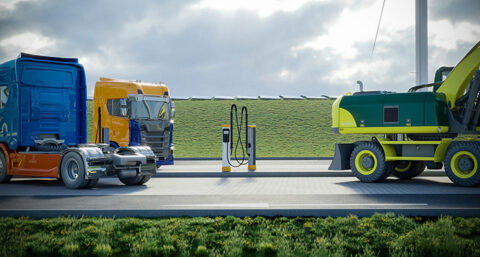 Eerste laadplein voor zwaar materieel