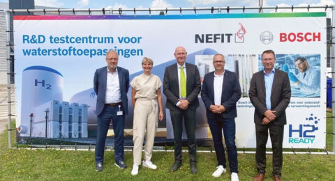 Testcentrum voor verwarmingstoestellen op waterstof