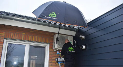 Schokvrij werken in de regen