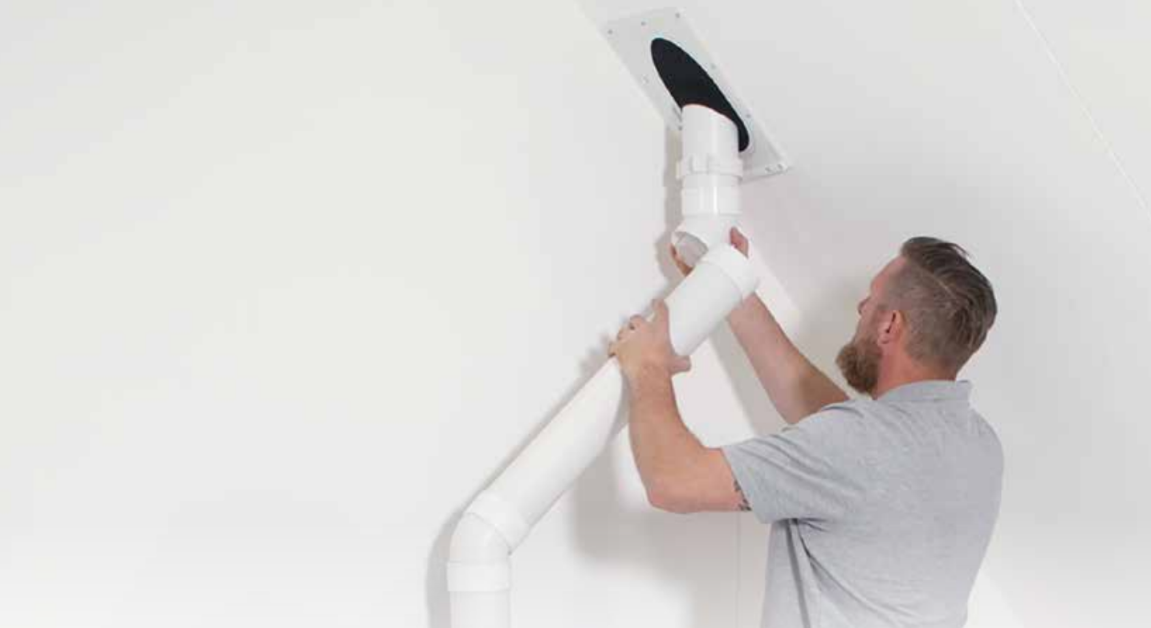 Installatie rookgasafvoer