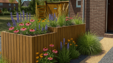 Ruimtegebrek? Verpak je warmtepomp in een plantenbak