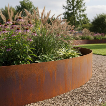 Steeds meer tuineigenaren kiezen voor roestkleurige afwerking