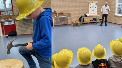 Klaas Haasjes enthousiasmeert de jeugd