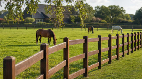Houten paardenomheining als bouwkundige keuze voor veiligheid en beheer
