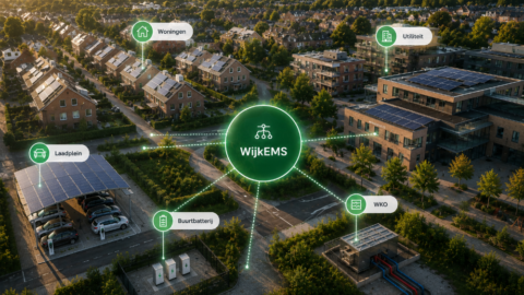 Anti-netcongestie-wijk regelt het verkeer zelf en levert stroom terug bij piekbelasting